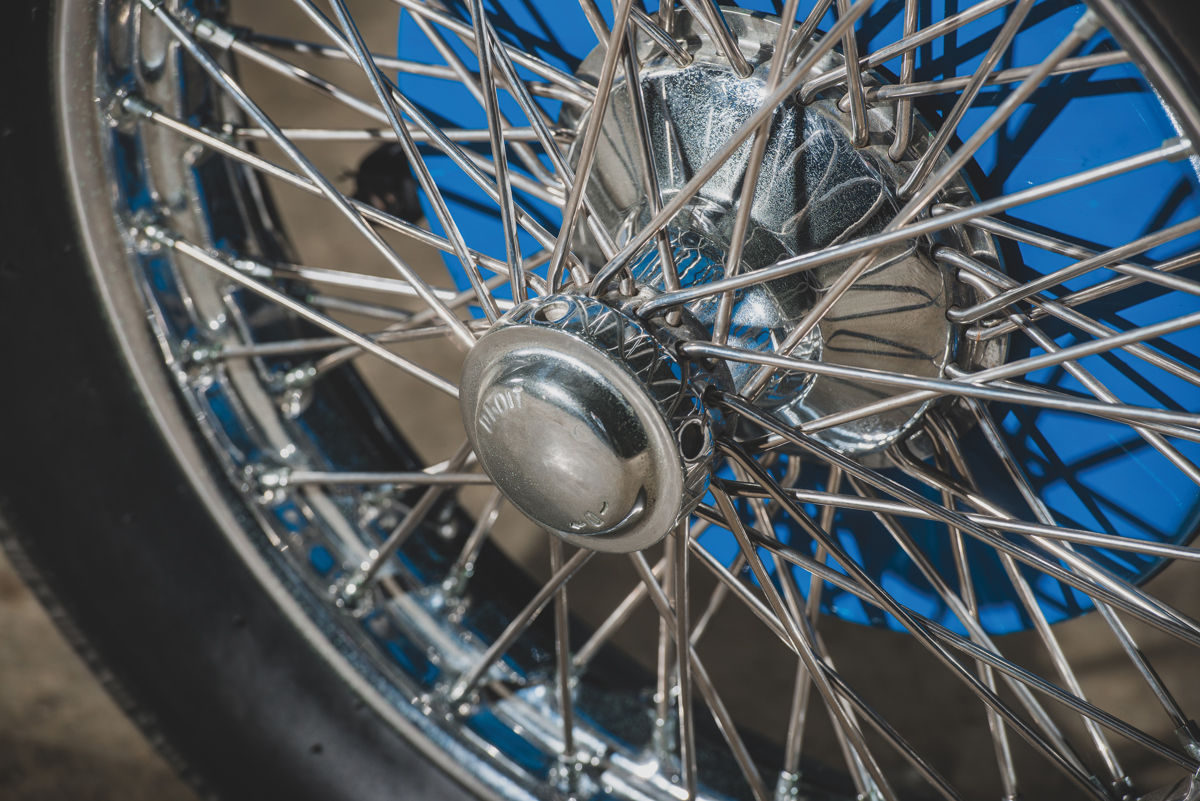 Wire wheels of 1927 Bugatti Type 40 Grand Sport offered at RM Sotheby’s The Guyton Collection live auction 2019